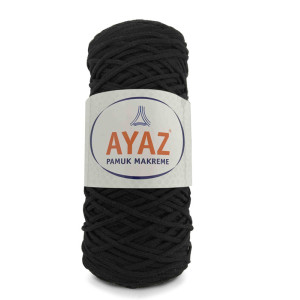 Ayaz Cotton Macrame 1217 ΜΑΥΡΟ