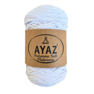 Ayaz Polyester Soft Macrame 1208 ΛΕΥΚΟ