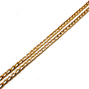 Αλυσίδα Λεπτή Χρυσή 1cm (1 μέτρο) 